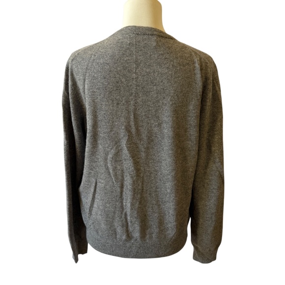 KAPRA HISKA CASHMERE CARDIGAN SWEATER PREPPY LIGHTWEIGHT NEUTRAL CLOSET STAPLE L - Picture 4 of 11